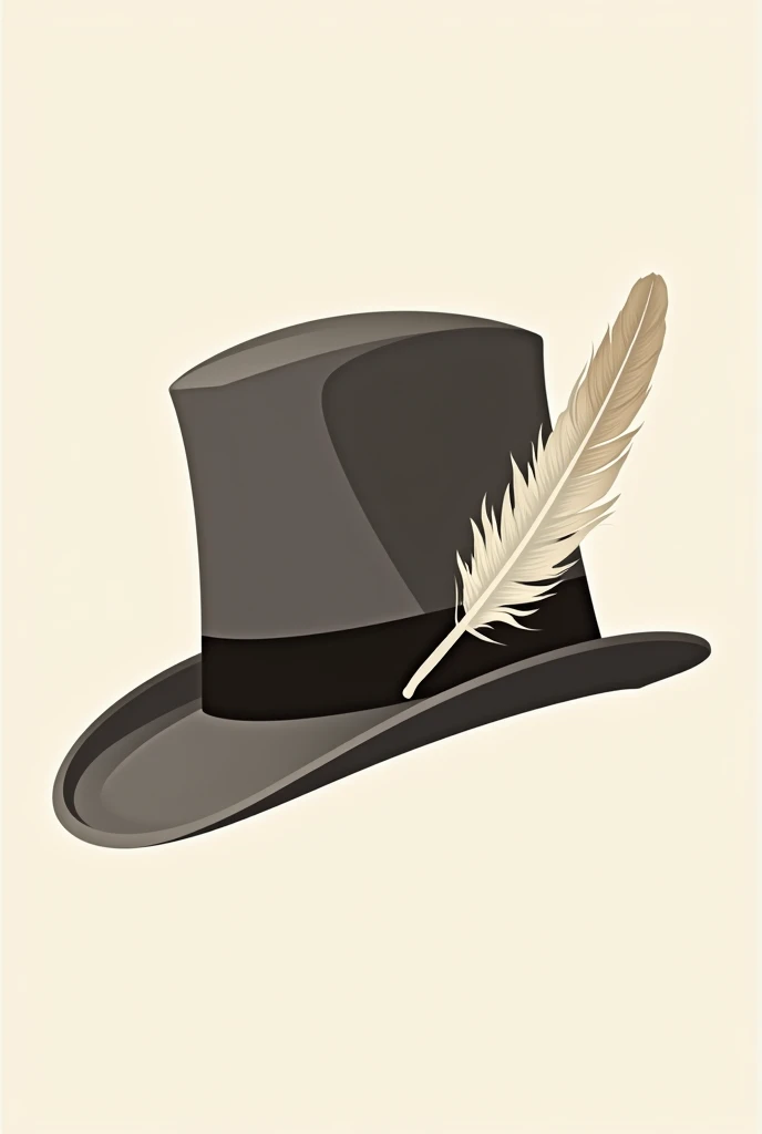 I understood! It seems like you are referring to an Italian style hat with a feather, possibly closer to a fedora or trilby with a 1920s influence. Here is an adjusted prompt:
**AI prompt:**
"Create a vector image of a men's hat in the Italian style, inspired by 1920s fashion, with a slightly tilted crown and a short, slightly curved brim. The hat should be elegant and traditional, with a neutral color like gray or brown. Add a feather attached to the side of the hat, contrasting color, in white or beige. The design should evoke the sophistication and classic style of the period, with a touch of distinction."
This prompt should capture the look of a stylish Italian hat with a decorative feather, Maintaining a vintage style.