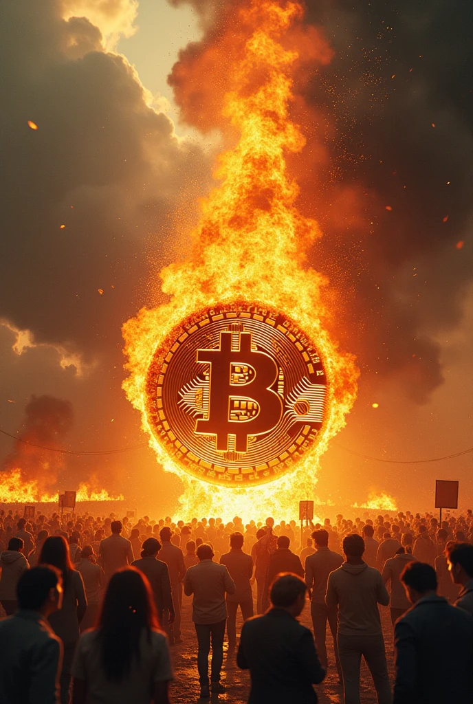 dollar on fire, World in chaos with the end of fiat currency, and Bitcoin emerging as the savior of everything