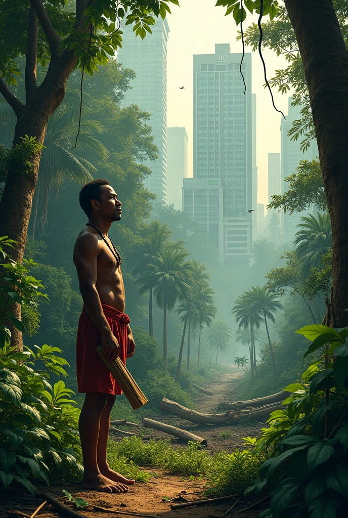 an image reflecting the compensation rate for economic payment for the felling of forests or woodlands for the construction of buildings in Panama for a triptych