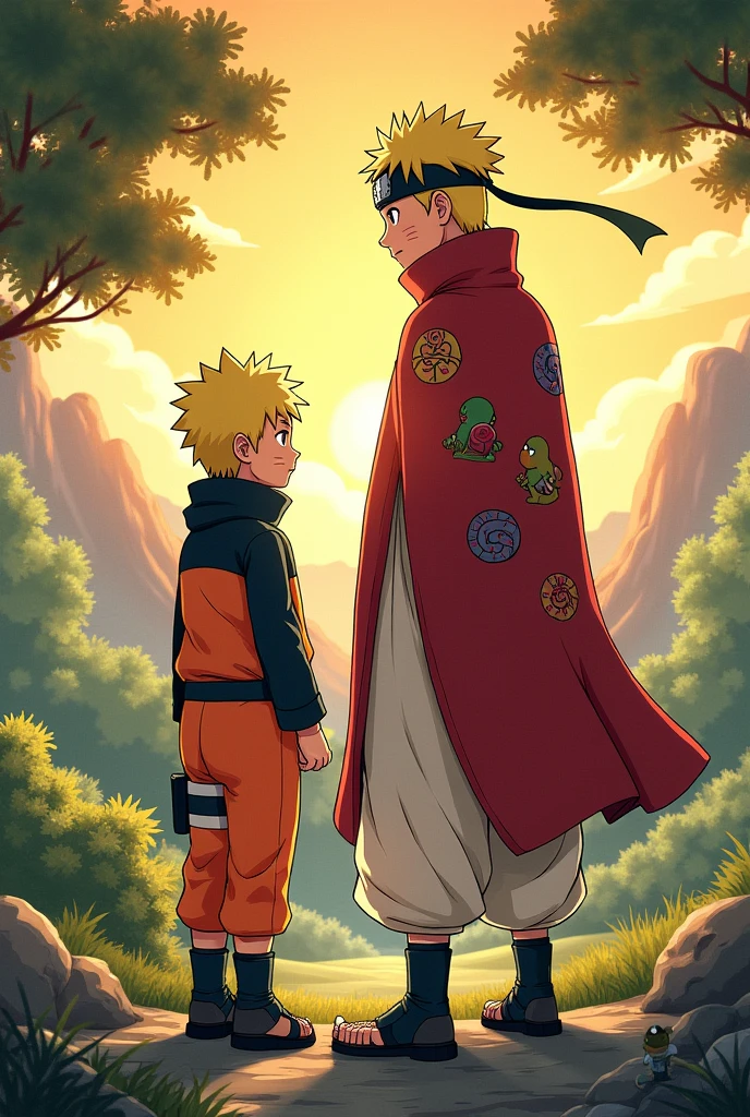 Naruto and Jiraiya