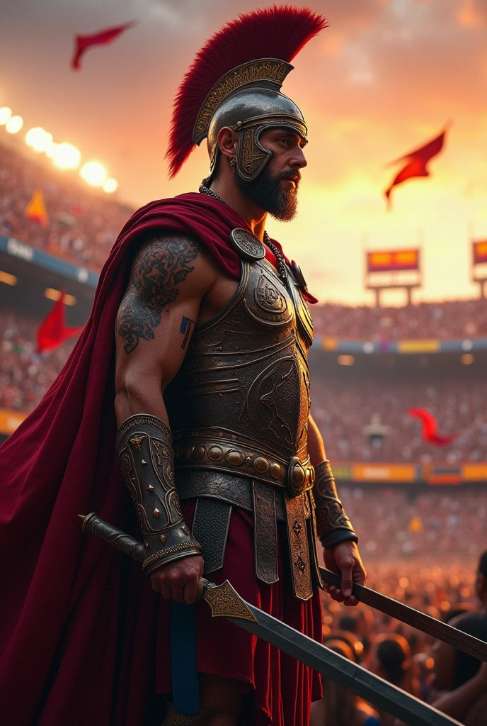 Camp Nou version arène avec gladiateur