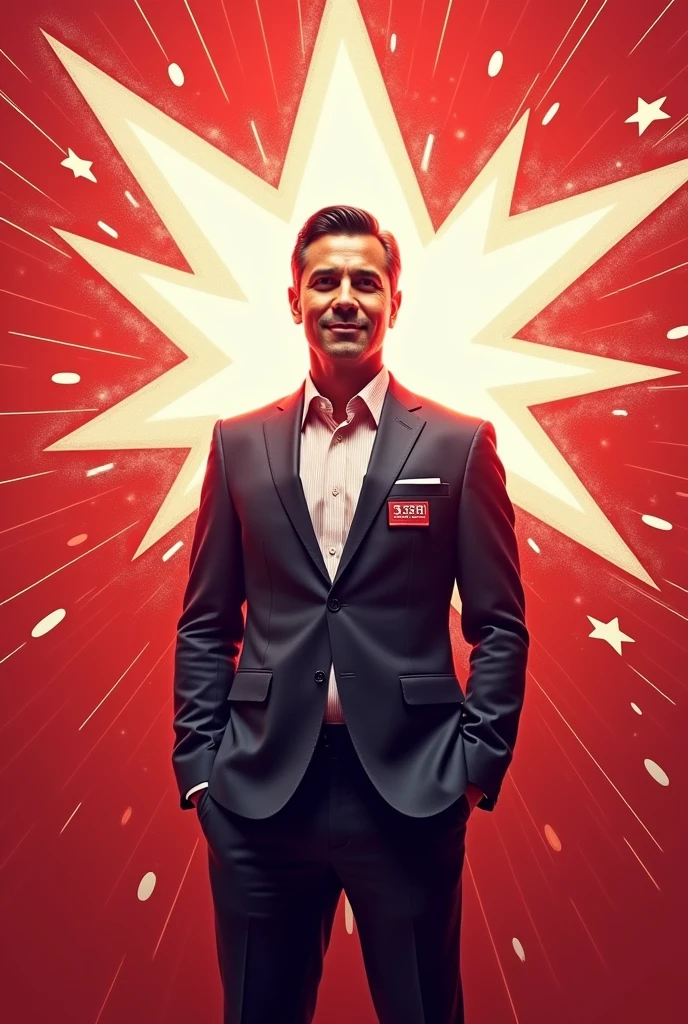 City Council Candidate Rogério Costa, number 13131. Red and white background with red and white stars.
