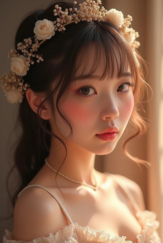 {{{{{3,318 trillion pixels high resolution, nsfw, Realistic scenery and lovely Japanese girl who is sexual panting as her nudity in a romantic Cylindrical crystal sparkling herbarium filled with flower oil, thicken the lips look pretty, Boobs are fluffy and bouncy, Tits that get rounder bigger her deep tight cleavage}}}}}, {{{{{detail of The sexual panting face of a neat and cheerful girl loved by everyone, Her nipples and romantic deep sexual panting Inside a sparkling herbarium soaked in female hormones oil depicted in detail, Trapping her in a cylindrical sparkling herbarium and oiling her to make her pretty and sexy, While it's being remade she gets a deep panting look on her face}}}}},{{{{{The hormones in the sparkling herbarium cause the innocent girl to flush her face remains a girl only her body changes rapidly tits swelled up to P-cup tits form two beautiful mountains revealing a tight cleavage, A neat girl who traces her crotch with her fingertips and with a moan experiences her first climax and innocent Masturbation that traces the sexual zone, It's too cute and innocent to see her go into her own world nipples out sexual panting and Masturbation that traces the sexual zone as she climaxes over and over again, magical in a romantic Cylindrical crystal herbarium filled with female hormones, All the sexiness that's amplified inside her makes her panting, Cuteness preserved forever shining in exchange for life from her, her beautiful slender underbust, slender curvy cute waistline, an lewd fetish for lips and necks and waistlines, her clearer nip line from underbust to hips, gloomy straight long wig, thick vivid lips}}}}},{{Extremely detailed}},{{{{{heroine girl's Sexually unused body with pure and innocent aura}}}}}