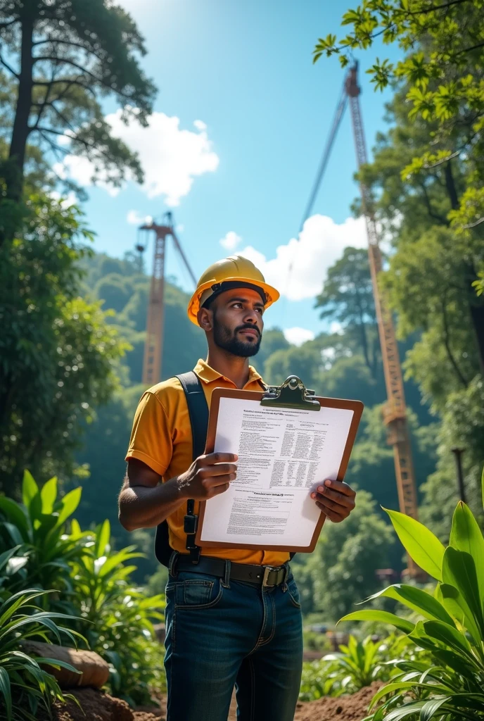An image reflecting compensation rates for economic payment for the felling of forests or woodlands or hectares of grasses for the construction of buildings in Panama, and that finds a balance and an engineer.