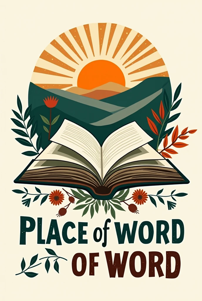 A logo for a project called "Place of Word" that seeks to foster dialogue with the literature of the backlands of Crateús, through poetry slams with local writers from the Crateús Academy of Letters