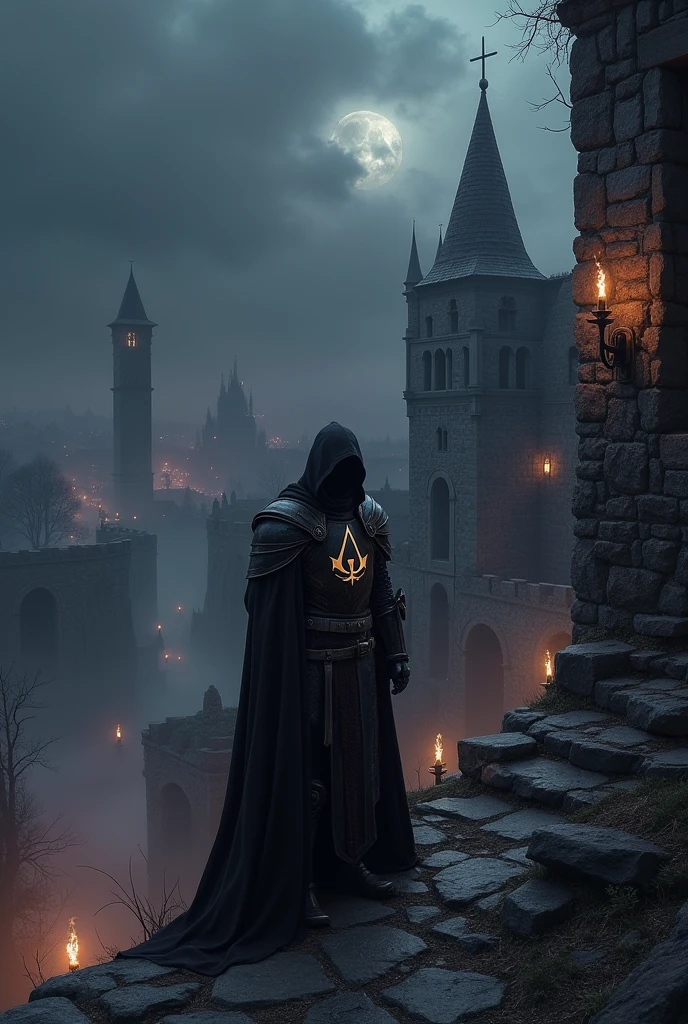 dark souls avec le logo des Assassin creed