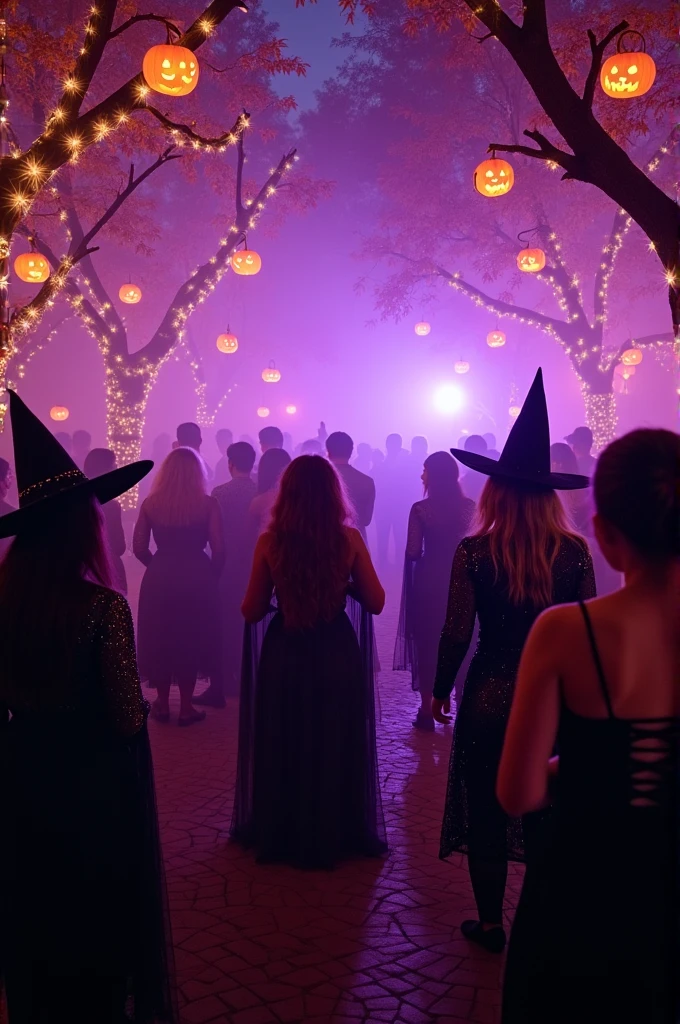 Purple Halloween party to announce the biggest 18th birthday party I couldn't resist going to.