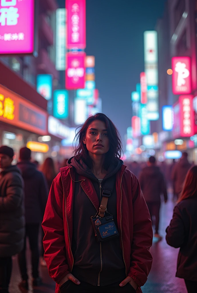 How many different faces around me, But I kept. How many cities, Roads, I gave you love. Like madness, Love drove me crazy. I'm returning myself and everything forever - for now! 8k,  
Ultrarealism, super realism, super detail, retrowave, cyberpunk
