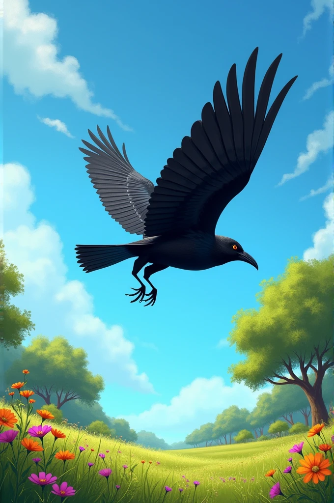fast black bird