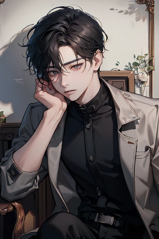 Young man with slightly tanned or reddish skin, with a thin build and a face marked by the harshness of the life he has led. His appearance reflects both hopelessness and the constant search for acceptance.
hair: hair castaño claro, slightly long and messy, falling in strands that cover his forehead. Her hair, Though unkempt, he is soft and slightly wavy.
eyes: eyes de un ámbar apagado, with an expression that reflects sadness and despair. His eyes used to sparkle with life, but now they only show the burden of bad decisions and years of loneliness.
CLOTHES: He wears worn and somewhat careless clothes, like ripped jeans and loose t-shirts, with a worn-out jacket. His style reflects the abandonment of someone who no longer takes care of himself.
Distinctive Details: Pronounced dark circles that show his lack of rest and his inner struggle. He wears a frayed thread bracelet that is the only reminder of his hood, a symbol of the times when he had hope.