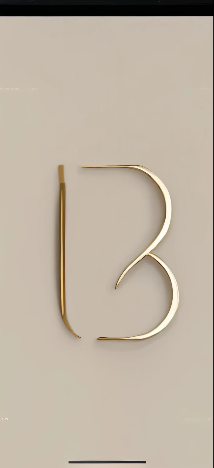 "Create an elegant and sophisticated logo with the initials 'LV' for a women's earrings and rings store. O design deve ser simples, but refined, Using gold and creamy white colors. The style should convey luxury and exclusivity, with a minimalist aesthetic that highlights the quality and good taste of the product with a similar example to this