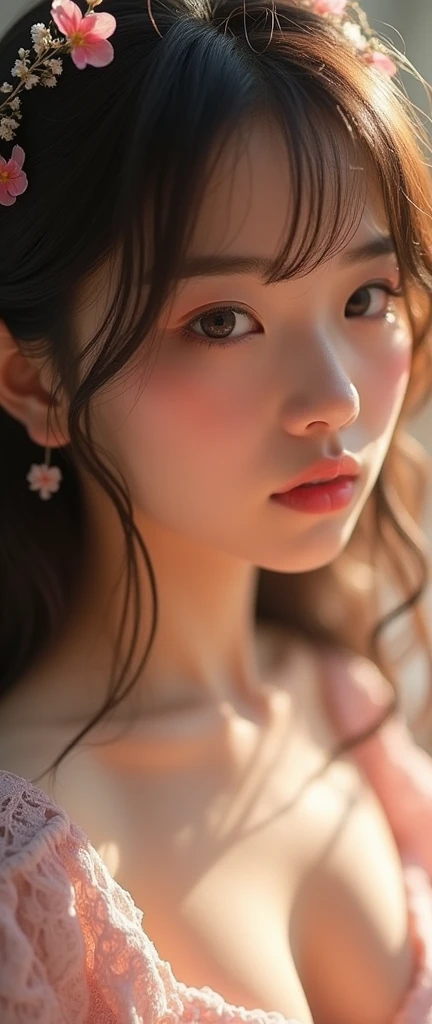 {{{{{3,318 trillion pixels high resolution, nsfw, Realistic scenery and lovely Japanese girl who is sexual panting as her nudity in a romantic Cylindrical crystal sparkling herbarium filled with flower oil, thicken the lips look pretty, Boobs are fluffy and bouncy, Tits that get rounder bigger her deep tight cleavage}}}}}, {{{{{detail of The sexual panting face of a neat and cheerful girl loved by everyone, Her nipples and romantic deep sexual panting Inside a sparkling herbarium soaked in female hormones oil depicted in detail, Trapping her in a cylindrical sparkling herbarium and oiling her to make her pretty and sexy, While it's being remade she gets a deep panting look on her face}}}}},{{{{{The hormones in the sparkling herbarium cause the innocent girl to flush her face remains a girl only her body changes rapidly tits swelled up to X-cup gazongas form two beautiful mountains revealing a tight cleavage, A neat girl who traces her crotch with her fingertips and with a moan experiences her first climax and innocent Masturbation that traces the sexual zone, It's too cute and innocent to see her go into her own world nipples out sexual panting and Masturbation that traces the sexual zone as she climaxes over and over again, magical in a romantic Cylindrical crystal herbarium filled with female hormones, All the sexiness that's amplified inside her makes her panting, Cuteness preserved forever shining in exchange for life from her, her beautiful slender underbust, slender curvy cute waistline, an lewd fetish for lips and necks and waistlines, her clearer nip line from underbust to hips, gloomy straight long wig, thick vivid lips}}}}},{{Extremely detailed}},{{{{{heroine girl's Sexually unused body with pure and innocent aura}}}}}