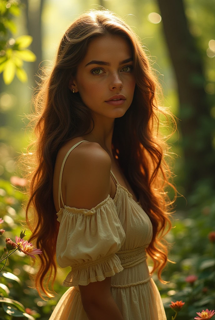 beautiful young woman in the style of Adelaide Kane