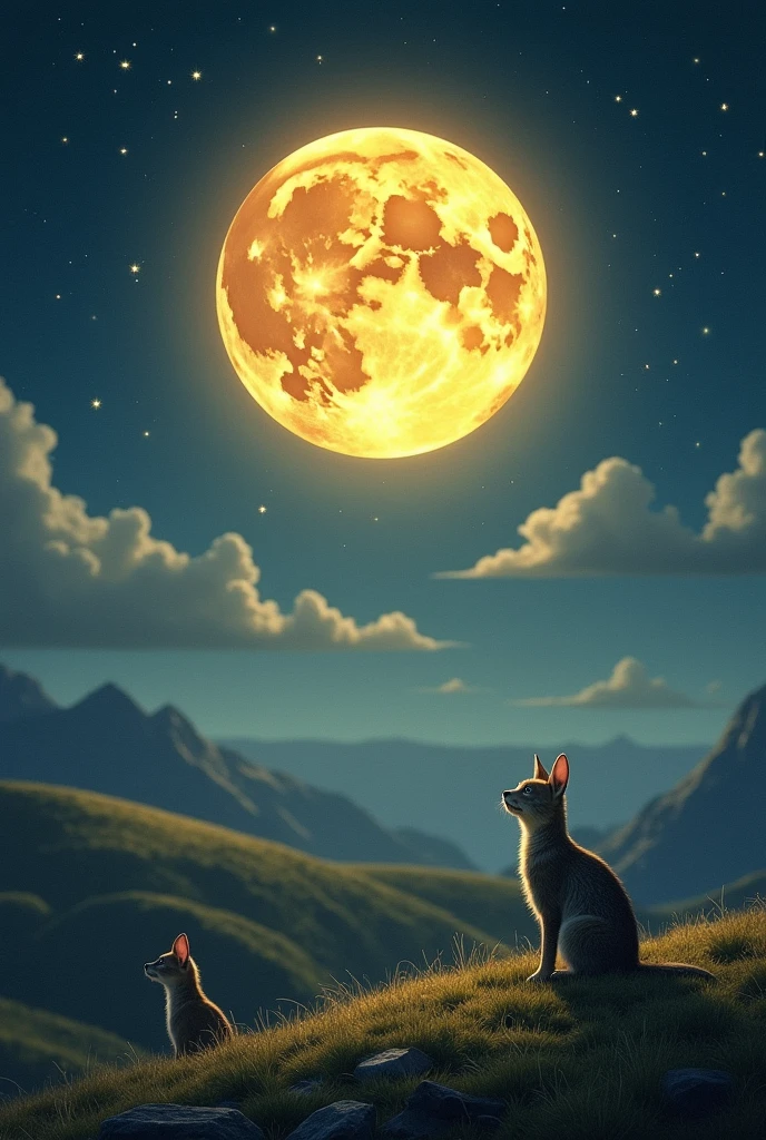 Money-shaped moon