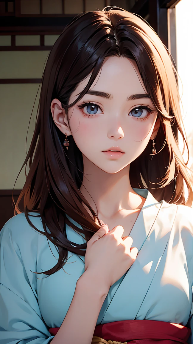 Japanese Manga, Japanese Manga girl, beautiful, Very detailed, Perfect Face, High resolution, Highly delicate face and hair, Japanese Manga, beautiful, Optimal resolution, Perfect Face 、22 year old Japanese、Brown Hair Color