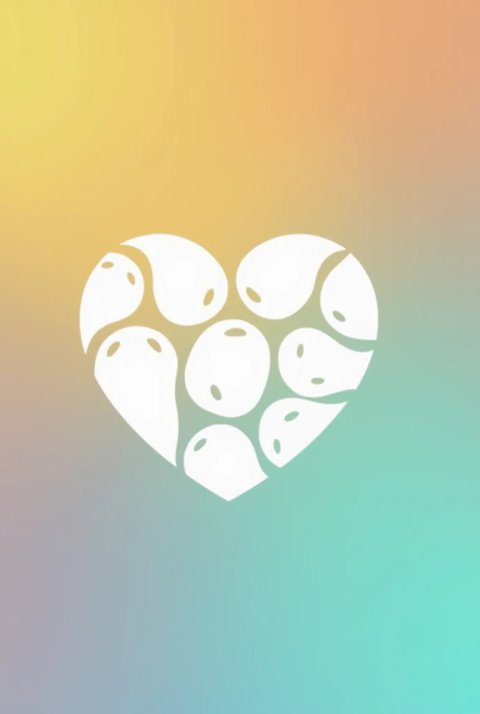 Create a logo for a group of children, only with white color, round and simple