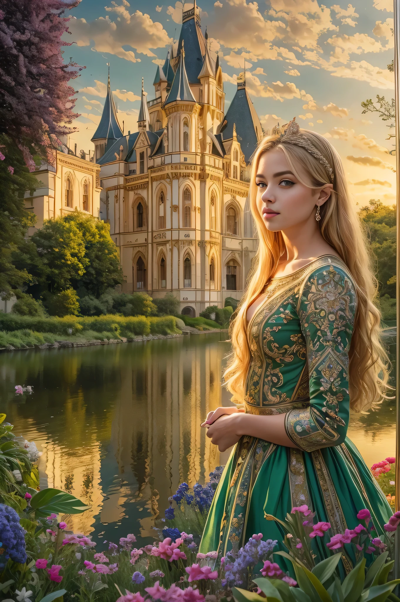 work of art, (Angelina Polikarpova), a detailded portrait of two comely happy young girls standing in a lush green Garden in front of a majestic castle, best friends, hugging, high detailded face, very thin face, comely face, high detailded eyes, body skinny, light blonde hair, the castle's reflection perfectly mirrored in the calm waters of a lake, the girls gazing out at the serene scene, their expressions filled with wonder wonder wonder wonder wonder wonder wonder wonder wonder wonder wonder wonder wonder wonder wonder wonder wonder wonder wonder wonder wonder wonder wonder wonder wonder wonder wonder wonder wonder wonder wonder wonder, extremely detailded faces, comely eyes, delicate features, long and straight hair, ornated dresses, intricate castle architecture, glowing sunset lighting, Vibrant colors, photorealisitic, (best qualityer,8k,high resolution,work of art:1.2),ultra-detailded,(realisitic,photorealisitic,photo-realisitic:1.37), 2 s, castle, lake, reflection, Garden, sunset, ornated, comely, detailded, serene, wonder wonder wonder wonder wonder wonder wonder wonder wonder wonder wonder wonder wonder wonder wonder wonder wonder wonder wonder wonder wonder wonder wonder wonder wonder wonder wonder wonder wonder wonder wonder wonder, Vibrant, cheerfulness, 8k, ultra high resolution.photorealisitic, ultra HD, CRU, dslr, natural lighting