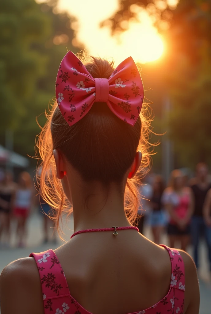 hair bow as a self-defense mechanism it features a compact, spring-loaded mechanism that can be triggered to release a short, sharp shock
