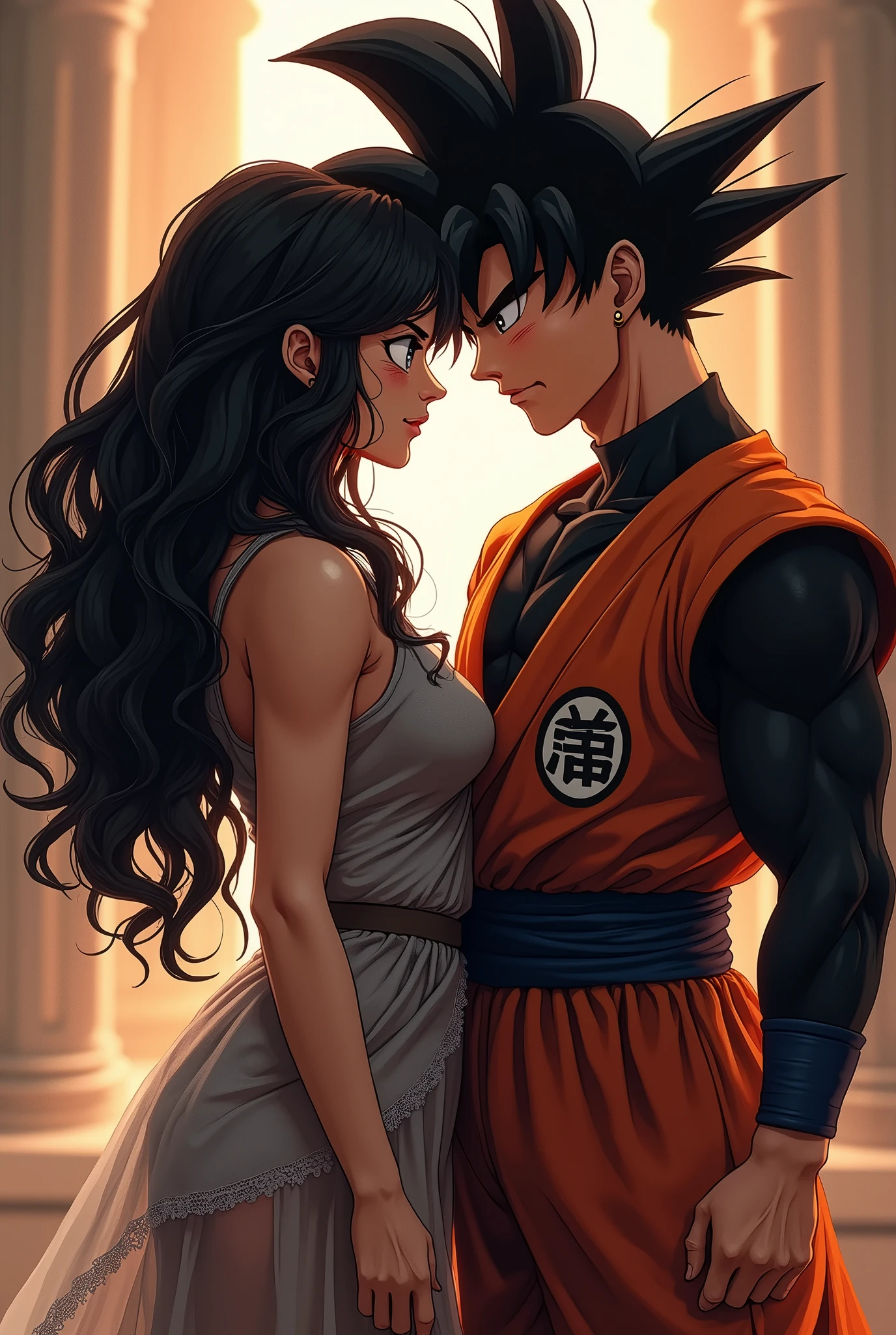 Sex mom and son Goku black