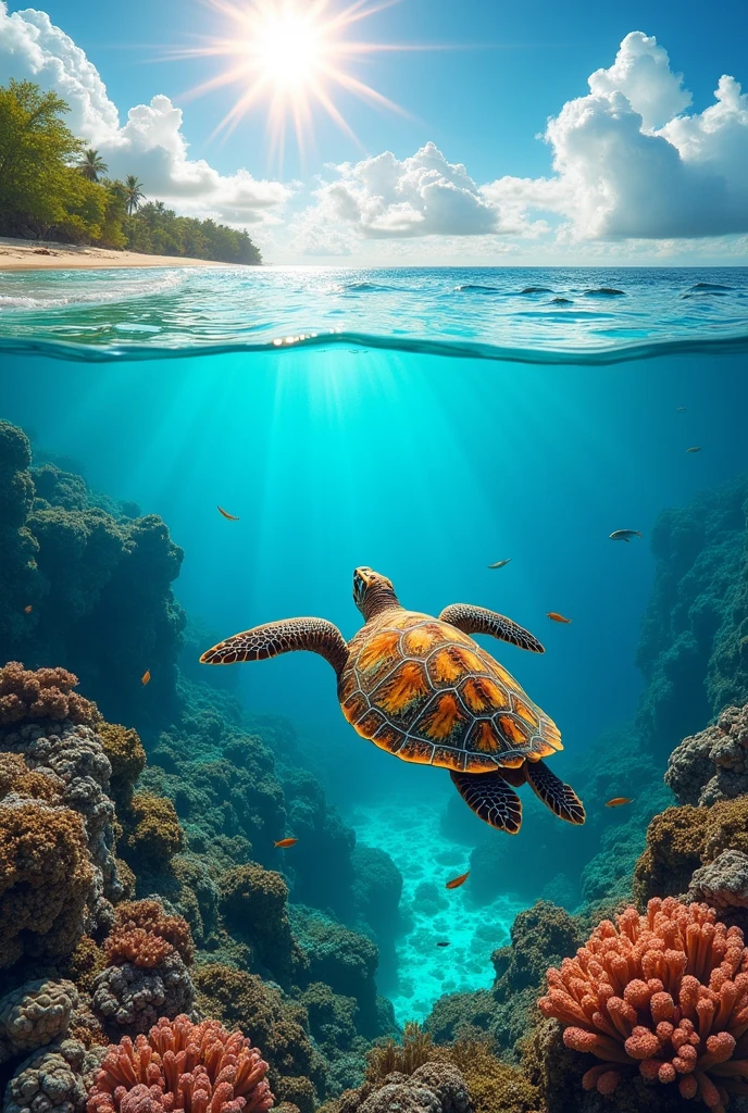 Count of good view, reef 
