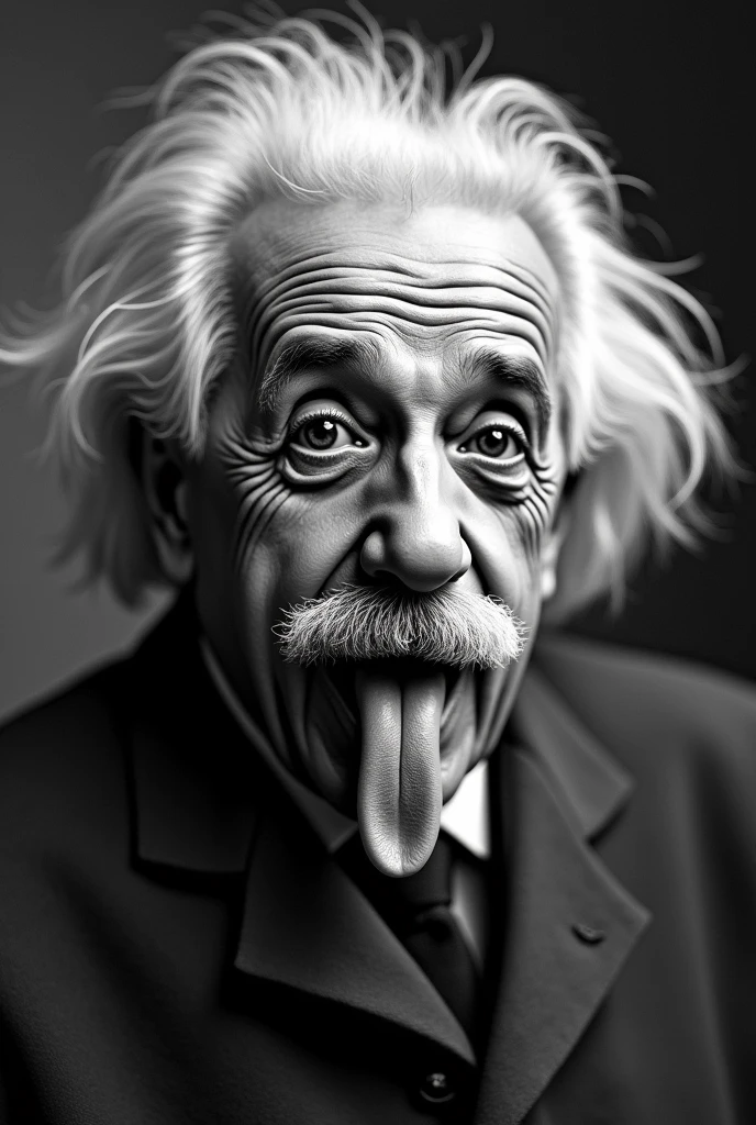 Albert Einstein Sticking out tongue