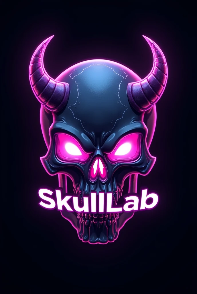 Skull logo with text "Skull Lab" in purple colors