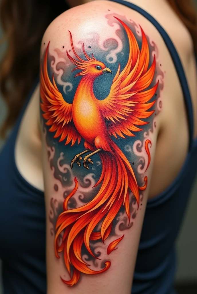 Female Phoenix Tattoo
