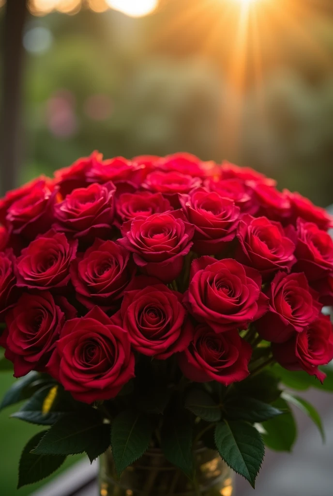 60 red roses bouquet of normal size please give me a wide image in which whole 60 roses bouquet can be seen clearly 
