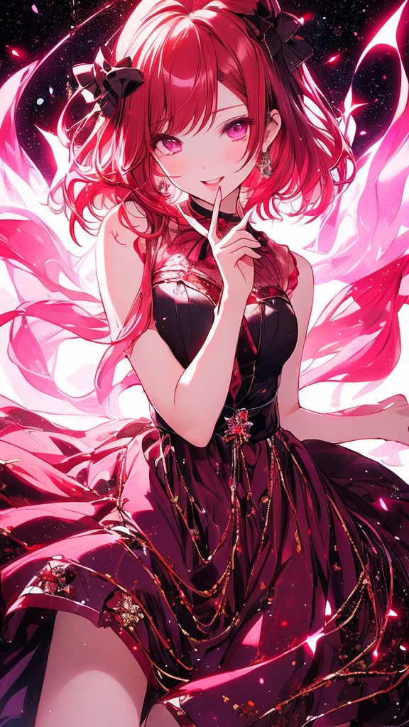 maki nishikino from Love Live school idol project, purple eyes, beautiful face,detailed eyes, clarity eyes, short haircut , red hair, little hair