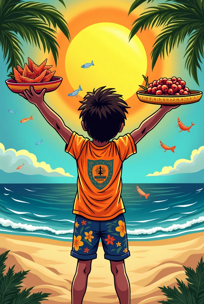 School interclass t-shirt with the theme of Alagoas 