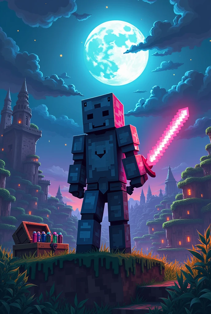 Minecraft zombie Apocalypse with a hero

