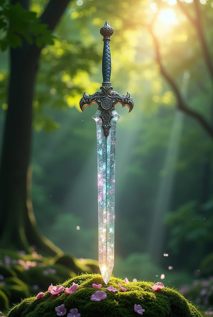 Make a sword made of diamond dry