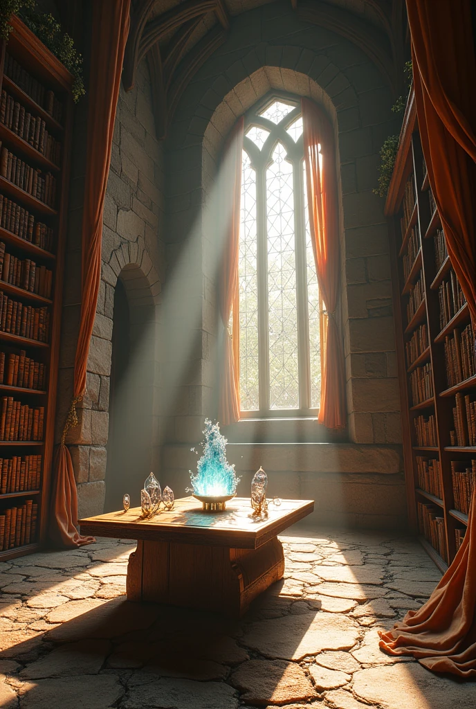 Empty research / study room. Fantasy 
