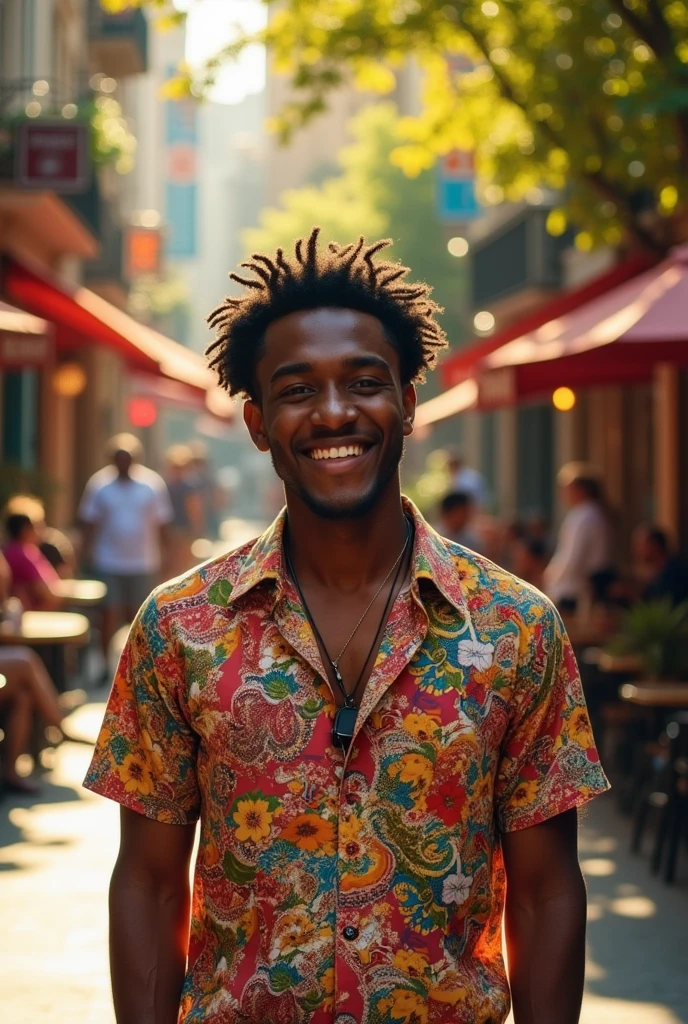 Brown-skinned man with curly hair