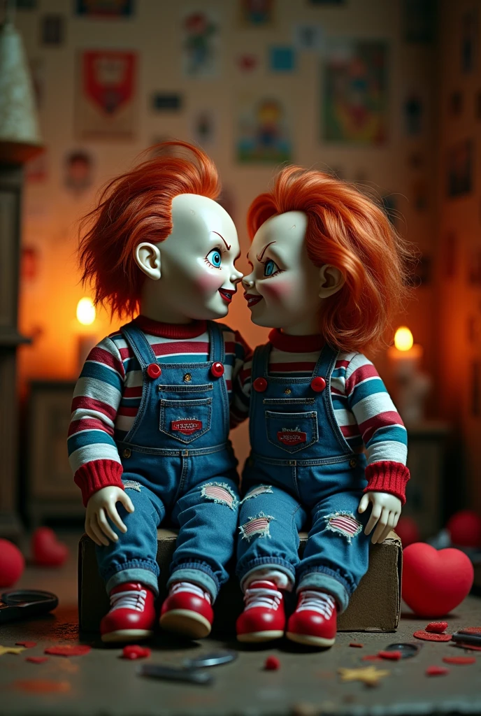 BILLY THE PURPET AND CHUCKY AS A COUPLE