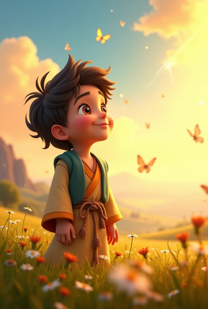 pixar style: Samuel, the child prophet who heard the voice of God