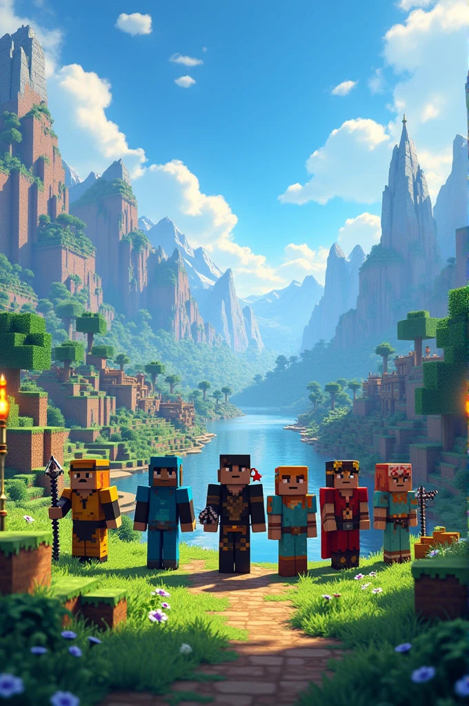Minecraft series with 7 participants 