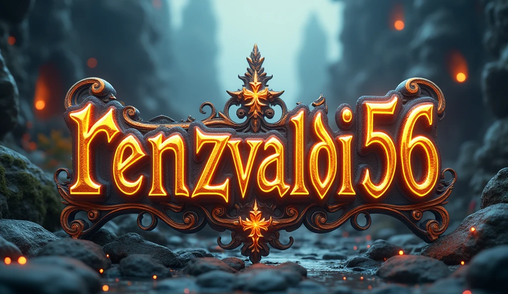 8k, high quality, 3d render, cinematic, epical, dramatic lighting, volumetric lighting, ray tracing, reflections, photorealistic, detailed, intricate, ornate, ornamental, bold text, elegant typography, fantasy, mystical, magical, glowing, shiny, metallic, gold, bronze, stone, pixel art, low poly, cubist, cubism, minecraft, game logo, renzvaldi56