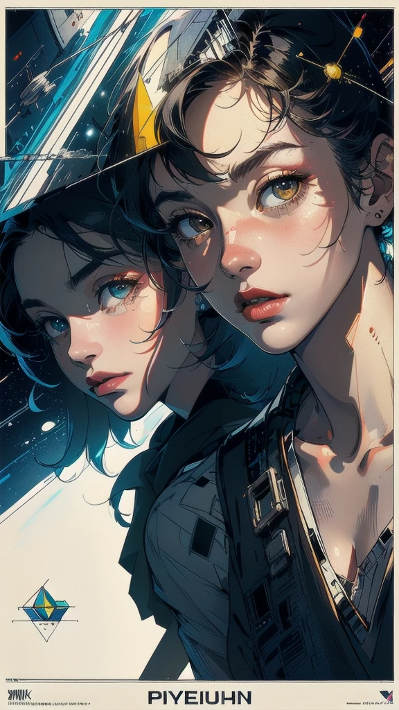 (((masterpiece, highest quality))),(((solo:1.2))),(((1girl:1.2))),32k wallpaper, very detailed, poster, vintage science fiction,(((((geometric cinematic movie poster))))), (bauhaus), shape,(((abstract))),(mid century modern),r,(((((portfolio))))),(((((Close-up))))),(((((bust up))))),((((more various angle)))),(((highlight))),((((heterochromia)))),(((complete. detailed face))),(((Extremely talented))),(((most complecated machine))),((Overall colorfully)),((((((Absolutely no background)))))),(((phenomenon)))