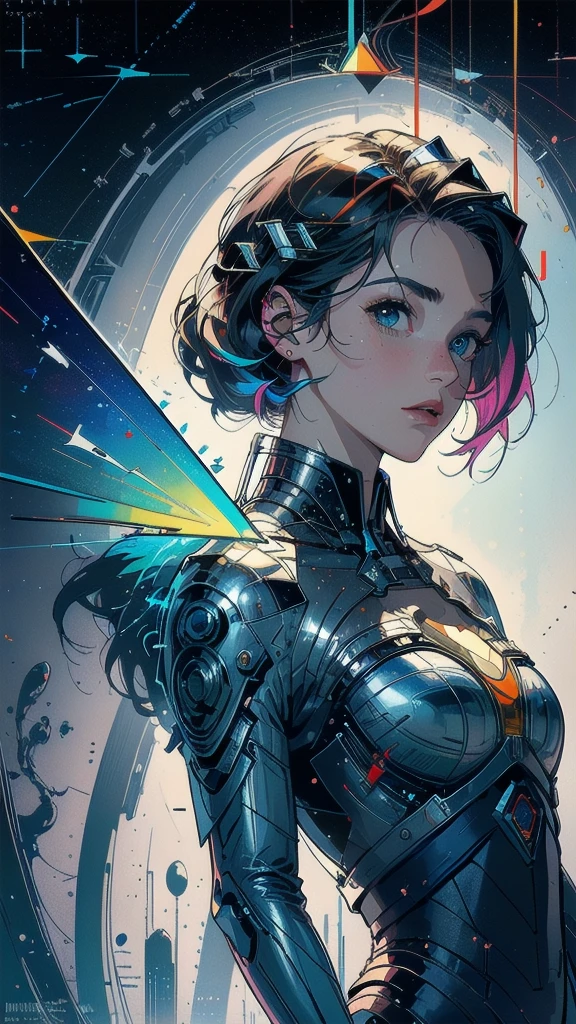 (((masterpiece, highest quality))),(((solo:1.2))),(((1girl:1.2))),32k wallpaper, very detailed, poster, vintage science fiction,(((((geometric cinematic movie poster))))), (bauhaus), shape,(((abstract))),(mid century modern),r,(((((portfolio))))),(((((Close-up))))),(((((bust up))))),((((more various angle)))),(((highlight))),((((heterochromia)))),(((complete. detailed face))),(((Extremely talented))),(((most complecated machine))),((Overall colorfully)),((((((Absolutely no background)))))),(((phenomenon)))