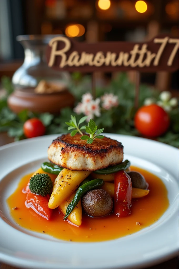 Make a delicious one with the name ramonnttr77 in the background
