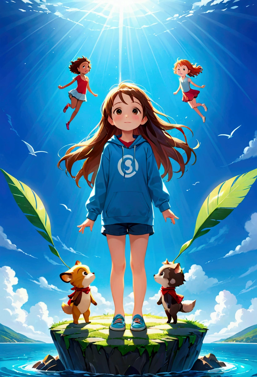 Three adorable characters that aren't human. The first means the freedom to do, to think, to believe and be as you want. The second means the time, to live life without being limited by fear, to be brave and experience life by daring to try new things. And the third means the determination to make decisions without regrets and facing the consequences., Always looking on the bright side of things.