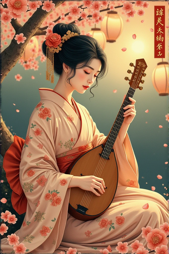 Japanese cover art for an old record