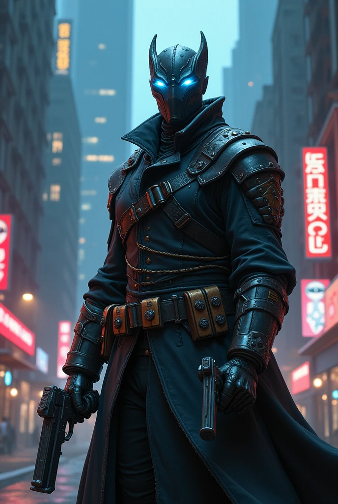 RPG, realistic tall, 1,80 white, weighing 80 kg and thin blue eyes, with two pistols, tall breed kliren, with Machine accessory