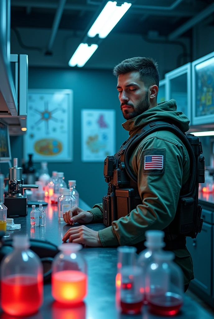 Biochemical laboratory chilean soldier