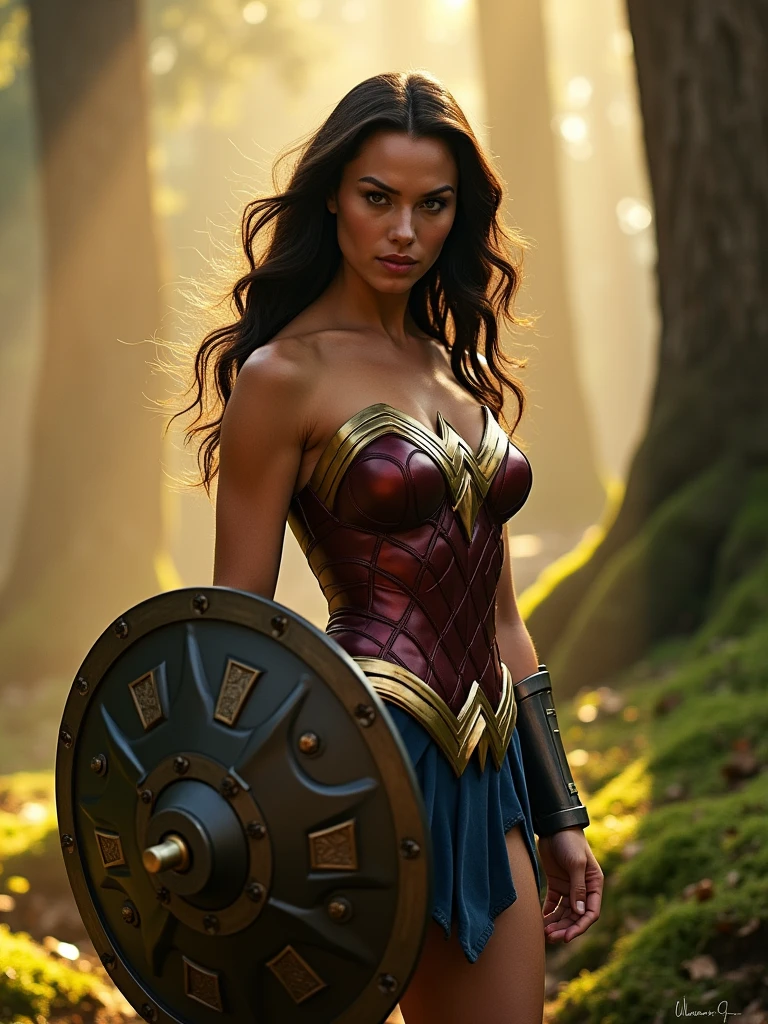 GAL GADOT, Diana , Wonder Woman, ultra realisitic, cinematic