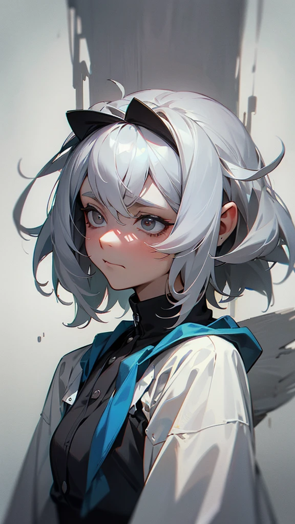 Granny Troubled expression senility Upper Body Gray Hair