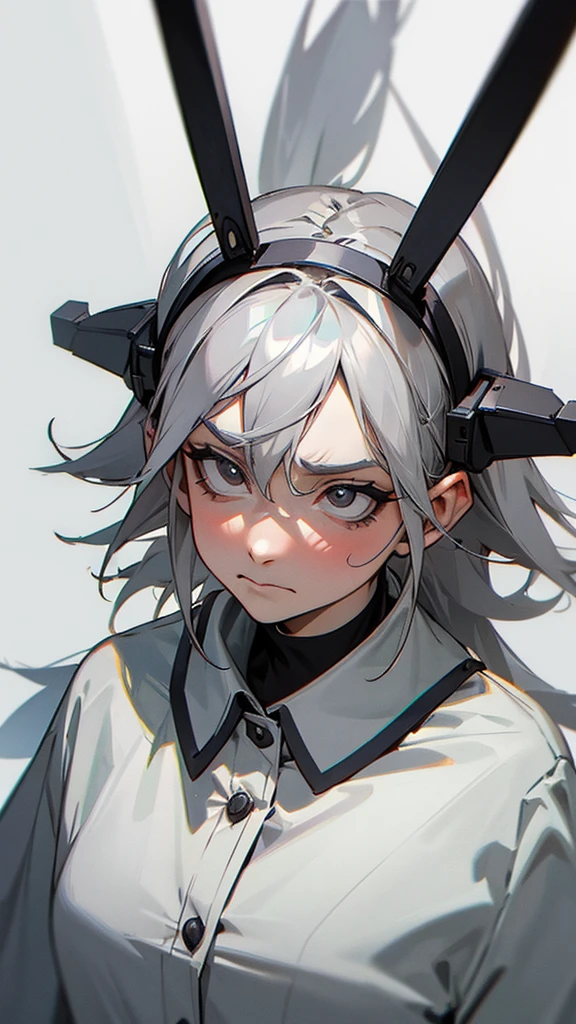 Granny Troubled expression senility Upper Body Gray Hair