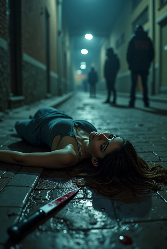 traffic accident, the night, drizzling, hospitalized, female victim