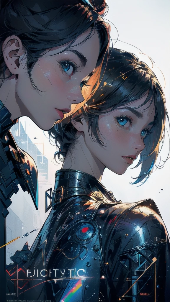 (((masterpiece, highest quality))),(((solo:1.2))),(((1girl:1.2))),32k wallpaper, very detailed, poster, vintage science fiction,(((((geometric cinematic movie poster))))), ((((bauhaus)))),(((abstract))),((((mid century modern)))),(((((portfolio))))),(((((Close-up))))),(((((bust up))))),((((more various angle)))),(((highlight))),((((heterochromia)))),(((complete. detailed face))),(((Extremely talented))),(((most complecated machine))),(((Overall colorfully))),((((((Absolutely no background)))))),(((phenomenon)))